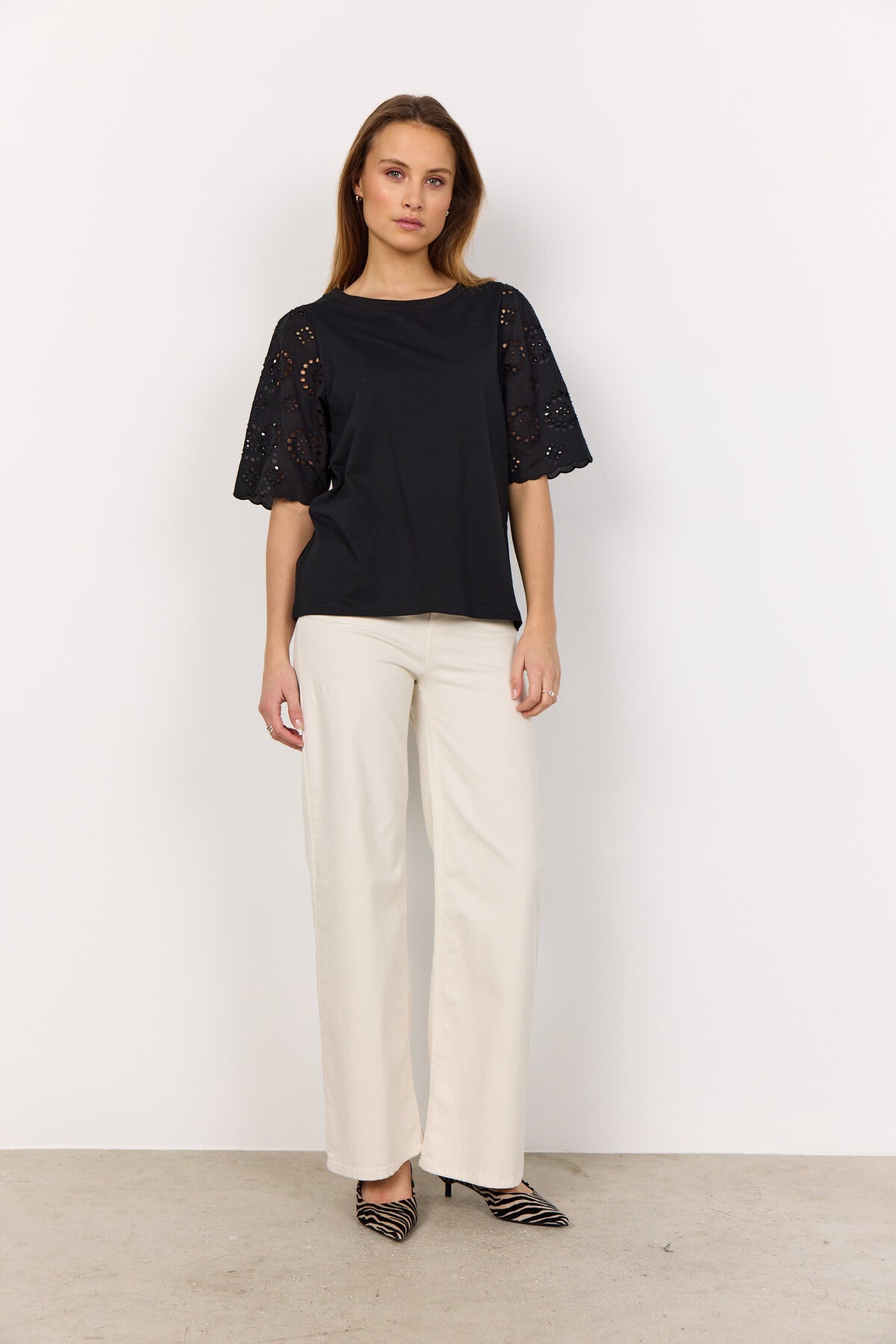 SC-LORAINE 3 Bluse Sort