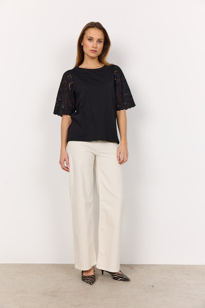 SC-LORAINE 3 Bluse Sort