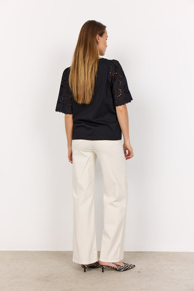 SC-LORAINE 3 Bluse Sort