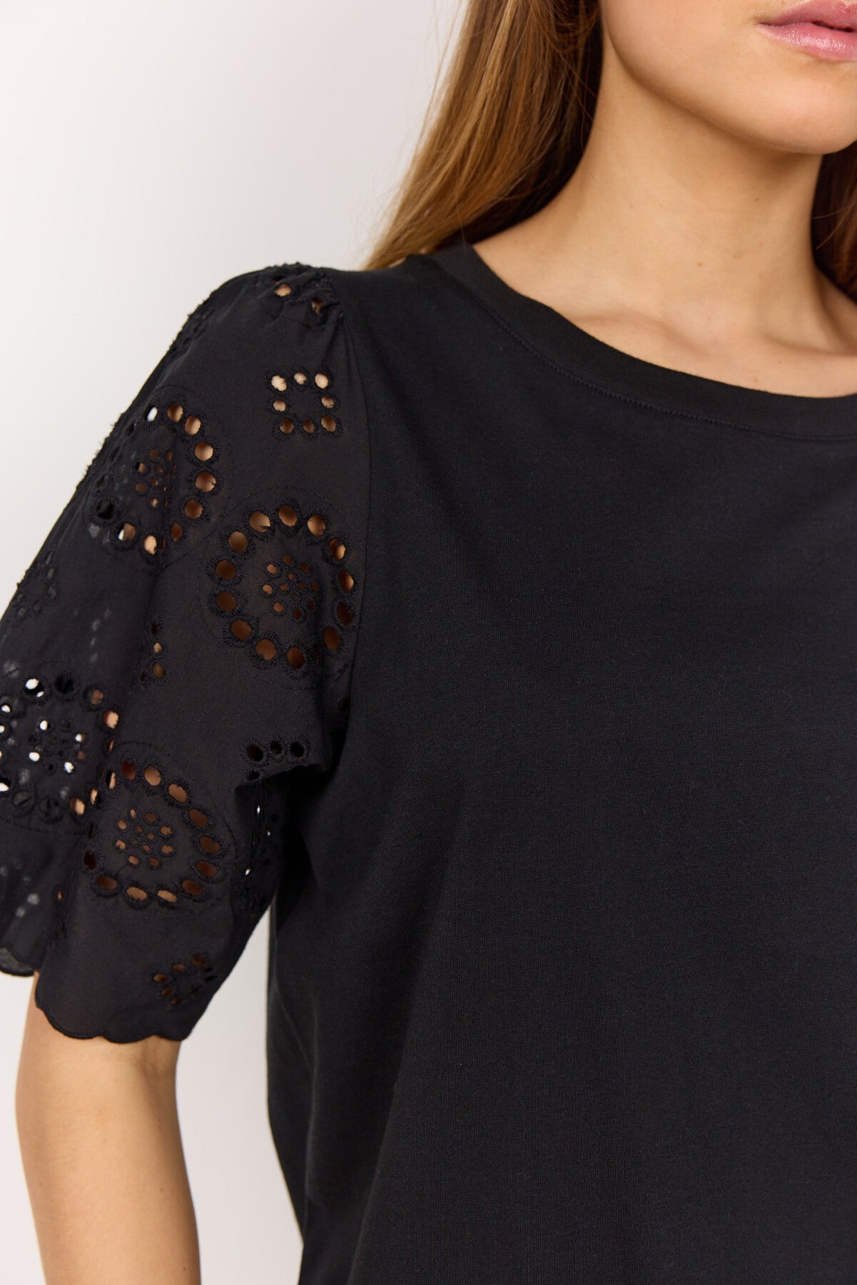 SC-LORAINE 3 Bluse Sort