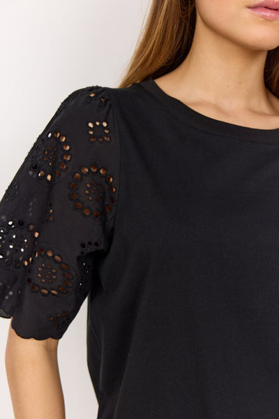 SC-LORAINE 3 Bluse Sort
