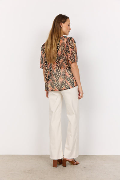 SC-PIRIL 1 Bluse Koral