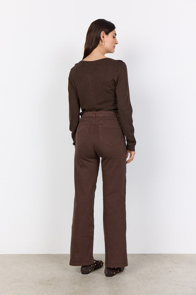 SC-DOLLIE 446 Cardigan Mørk brun