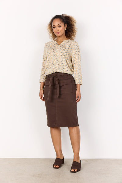 SC-FELICITY AOP 507 Bluse Sand