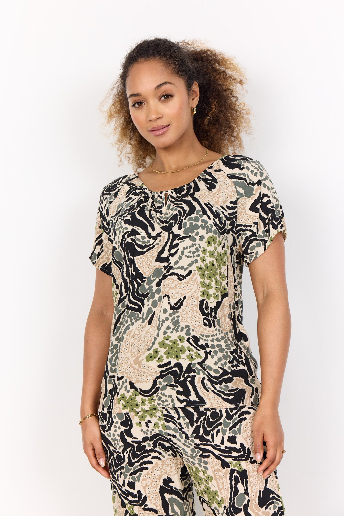 SC-ROSAELA 2 Bluse Grøn