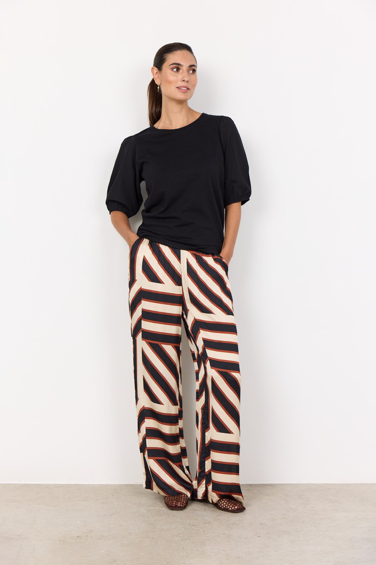SC-DERBY 46 Bluse Sort