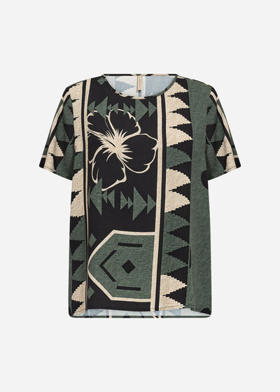 SC-ROSALIE 1 Bluse Mørkegrøn