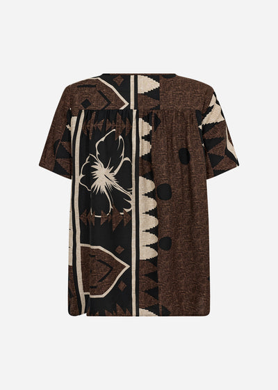 SC-ROSALIE 1 Bluse Mørk brun