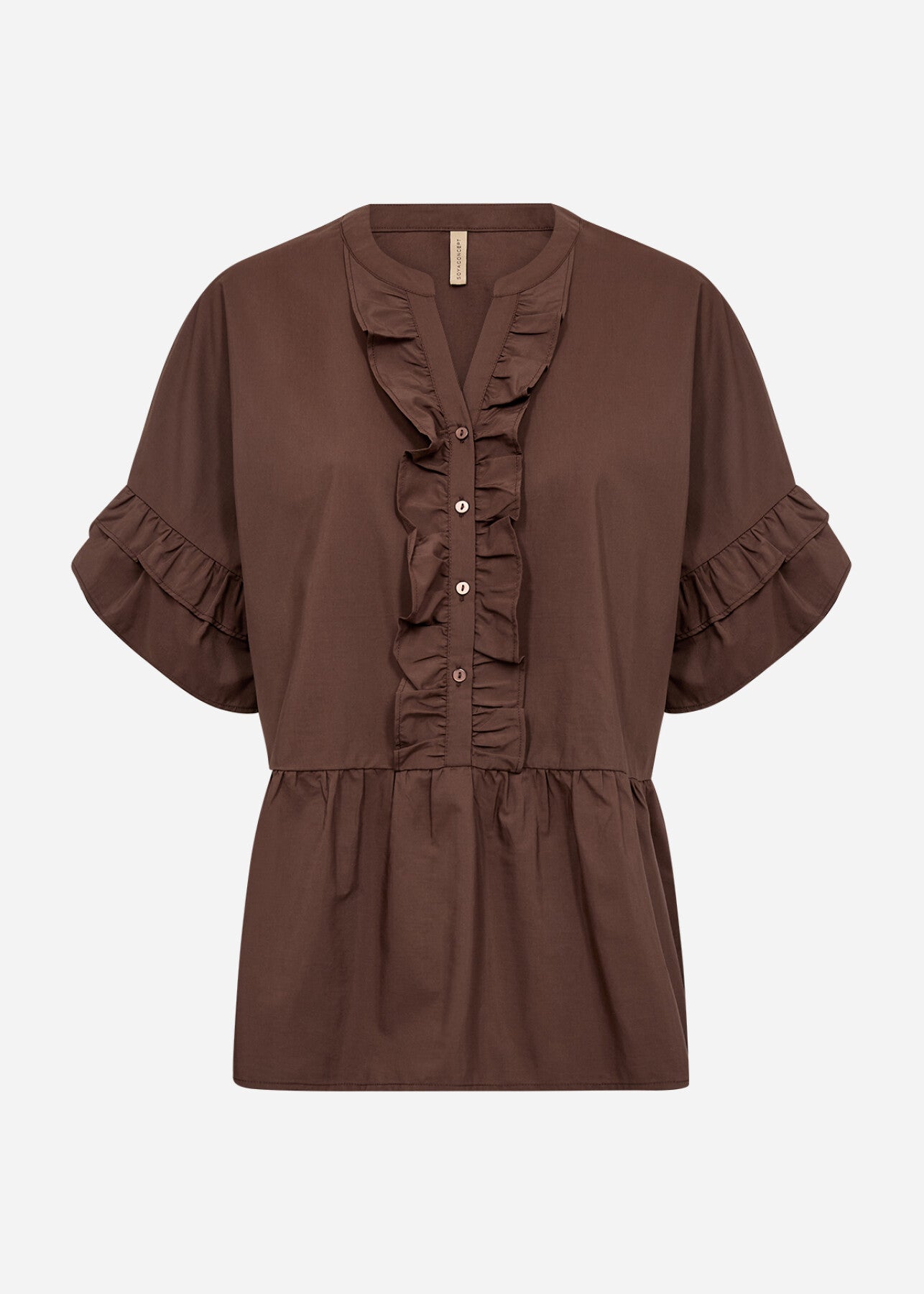 SC-NETTI 102 Bluse Mørk brun