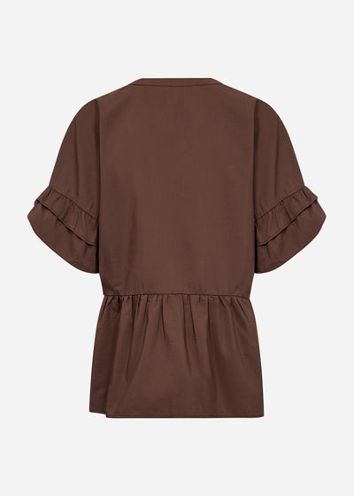 SC-NETTI 102 Bluse Mørk brun