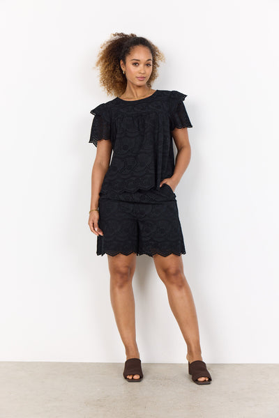 SC-RAHEEN 3 Bluse Sort