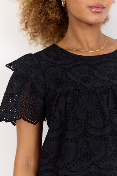 SC-RAHEEN 3 Bluse Sort