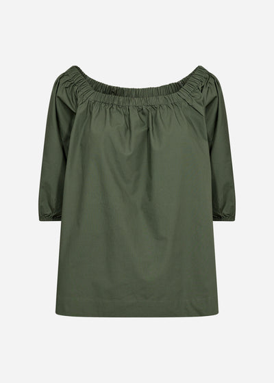 SC-RACHELLE 1 Bluse Mørkegrøn