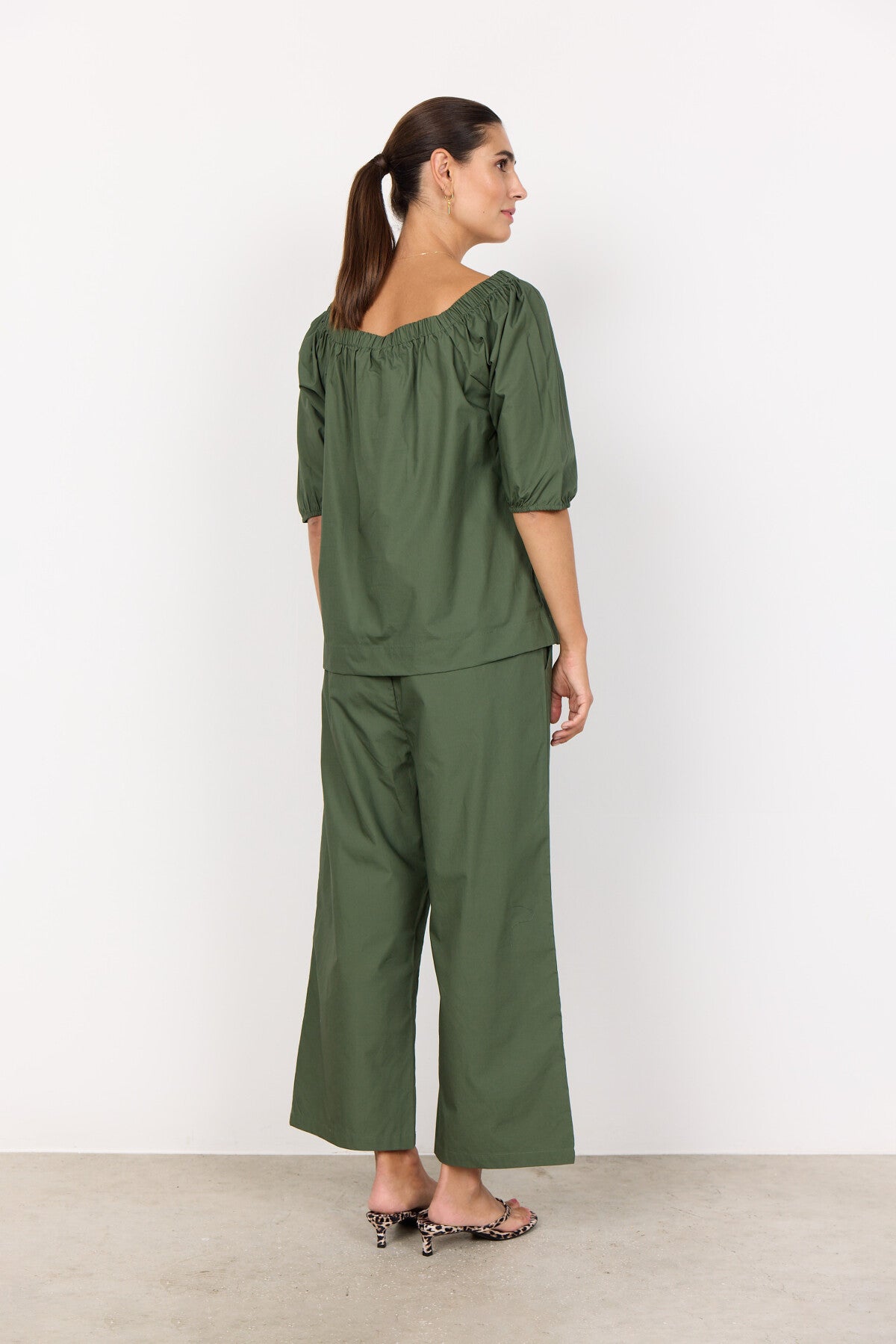 SC-RACHELLE 1 Bluse Mørkegrøn