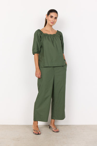 SC-RACHELLE 1 Bluse Mørkegrøn