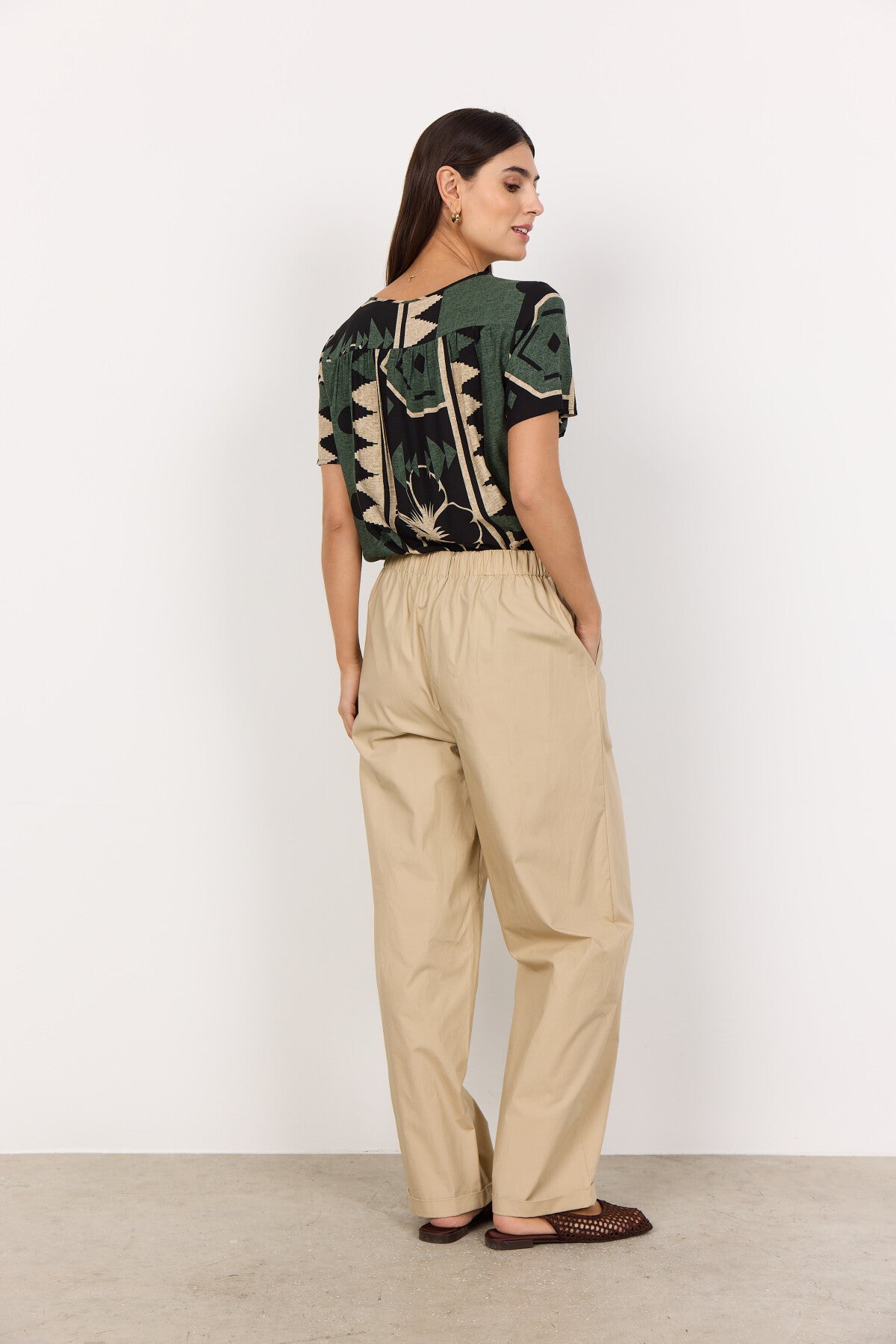 SC-ROSALIE 1 Bluse Mørkegrøn