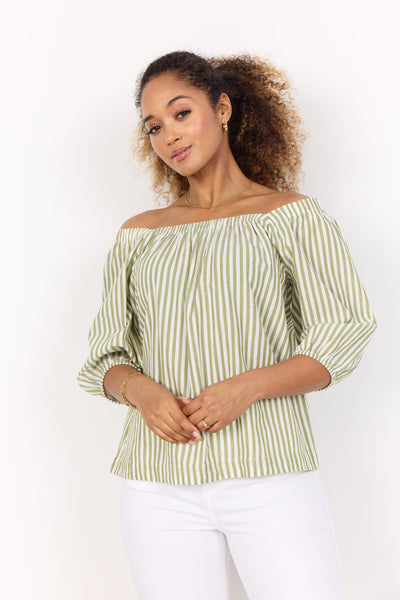 SC-ROSETTE 3 Bluse Grøn