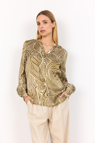 SC-SIGNORA 2 Bluse Oliven