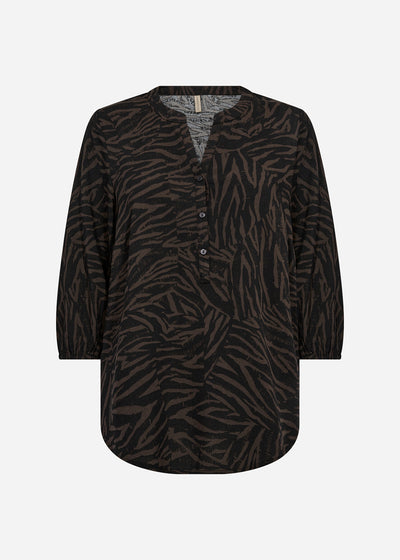 SC-SADE 2 Bluse Mørk brun