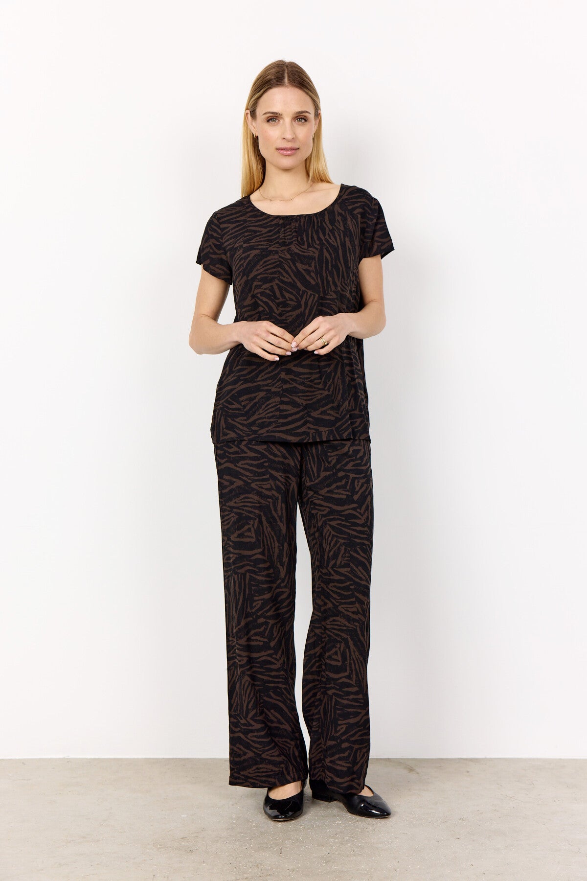 SC-SADE 1 Bluse Mørk brun