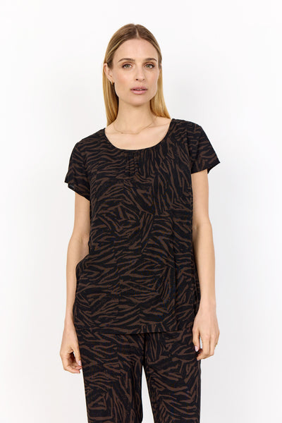 SC-SADE 1 Bluse Mørk brun