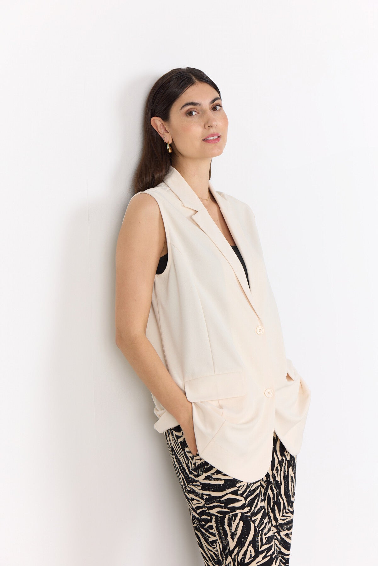 SC-SIHAM 87 Vest Creme