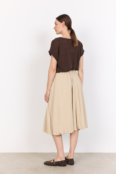 SC-SATINE 2 T-shirt Mørk brun