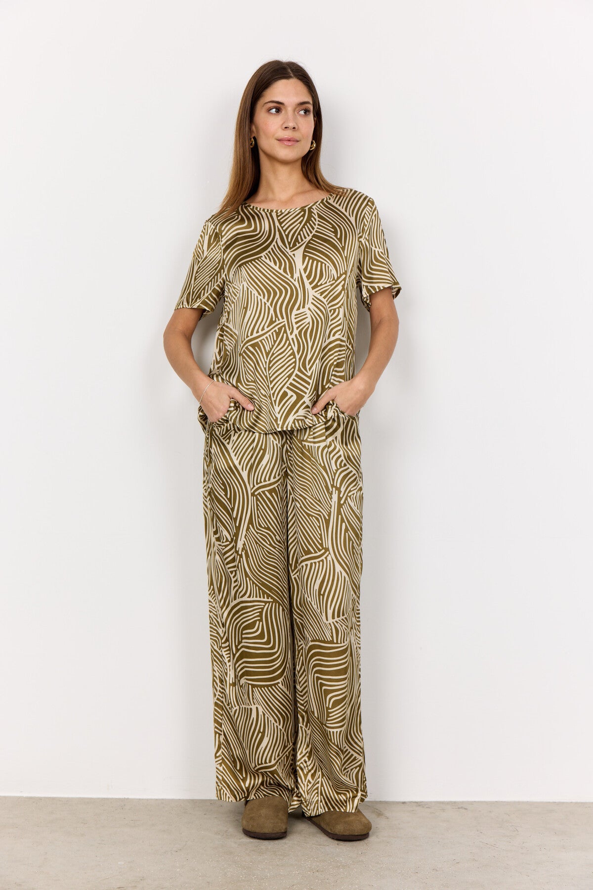 SC-SIGNORA 1 Bluse Oliven