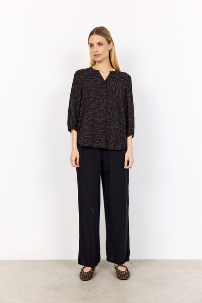 SC-SADE 2 Bluse Mørk brun