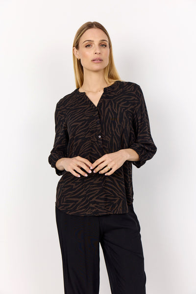 SC-SADE 2 Bluse Mørk brun