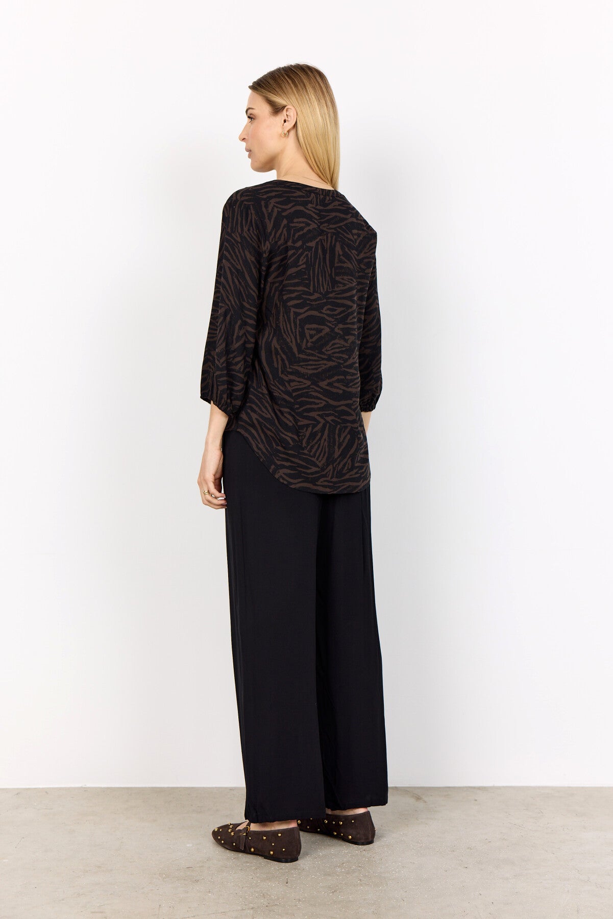 SC-SADE 2 Bluse Mørk brun
