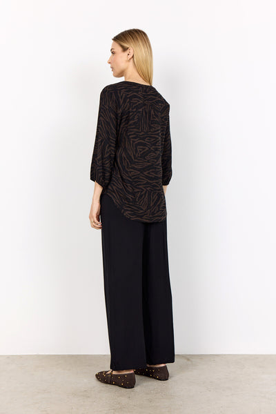 SC-SADE 2 Bluse Mørk brun