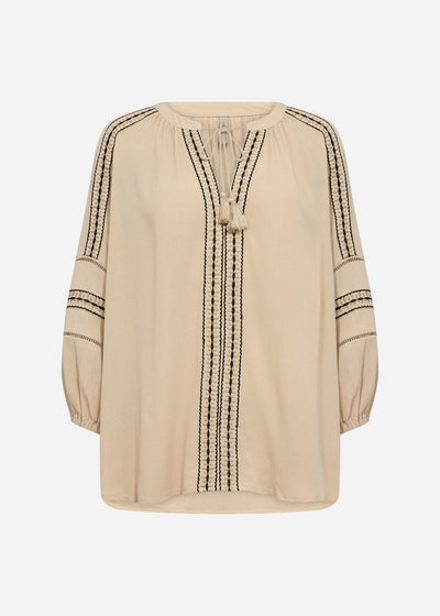 SC-SEBORA 1 Bluse Sand