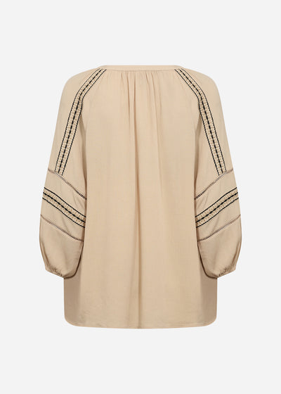 SC-SEBORA 1 Bluse Sand