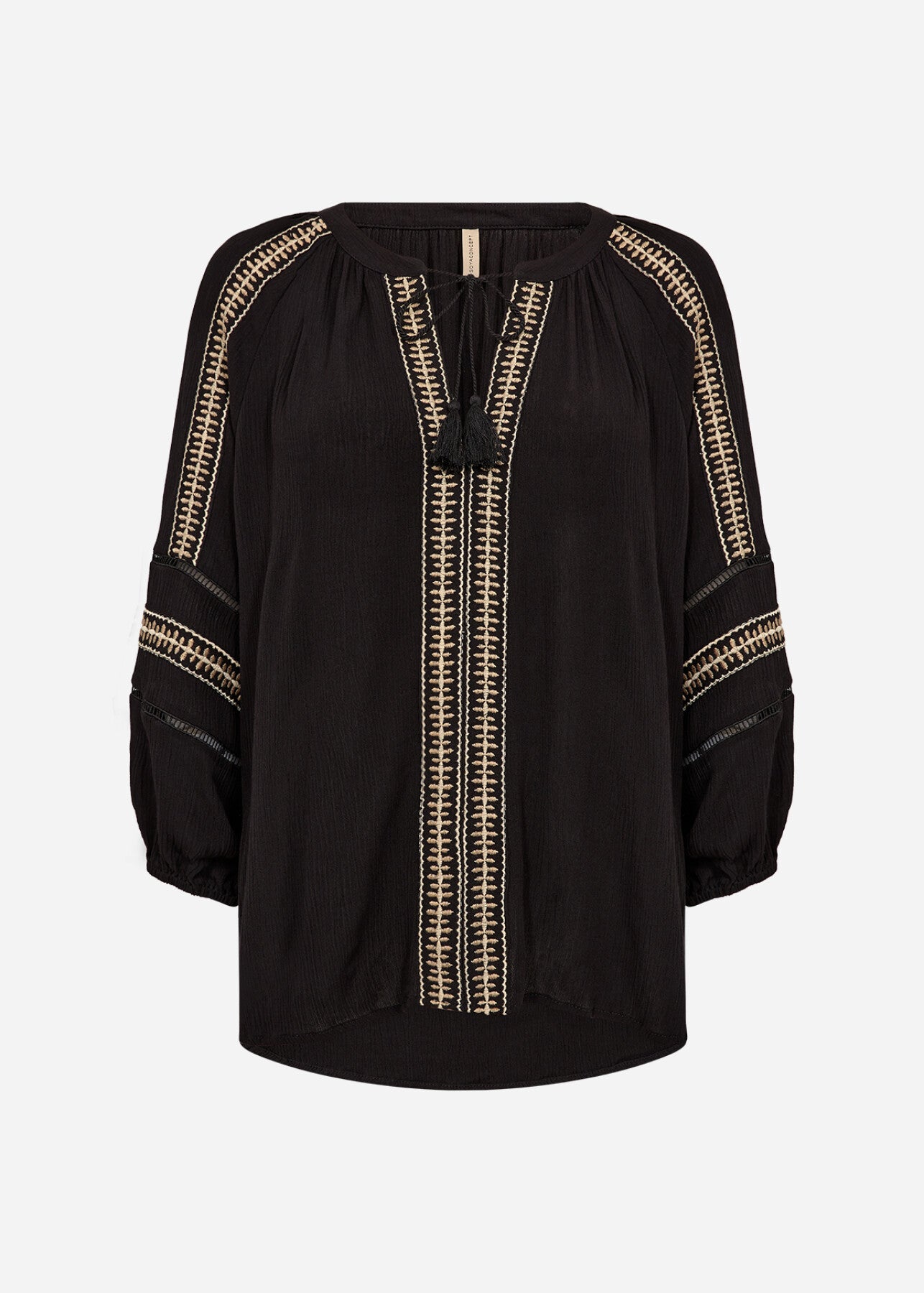 SC-SEBORA 1 Bluse Sort