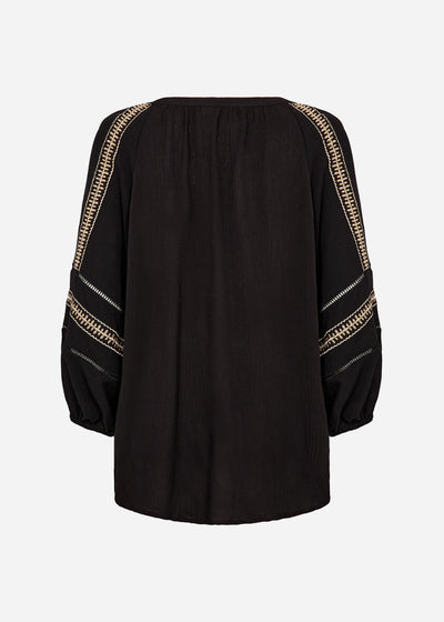 SC-SEBORA 1 Bluse Sort