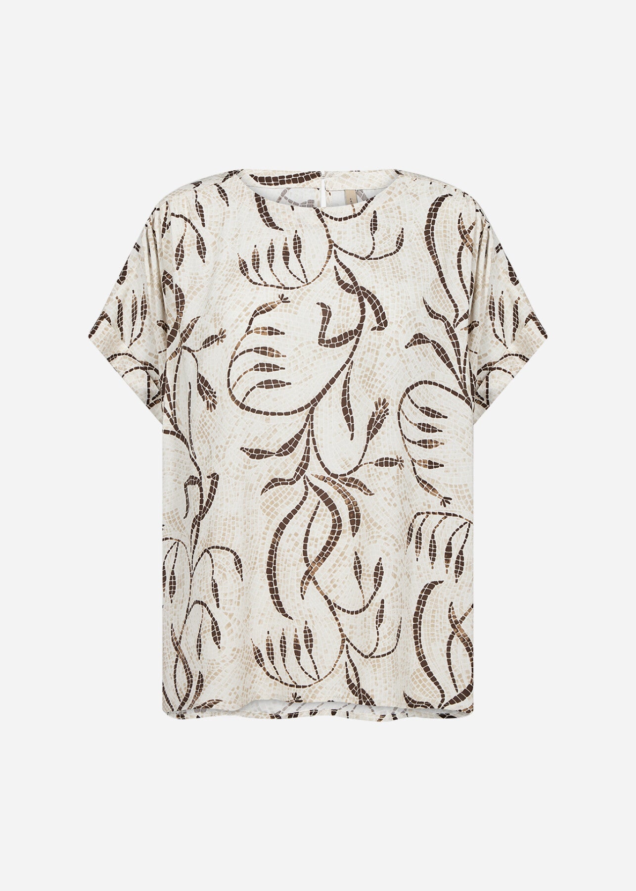 SC-SABIRA 1 Bluse Sand