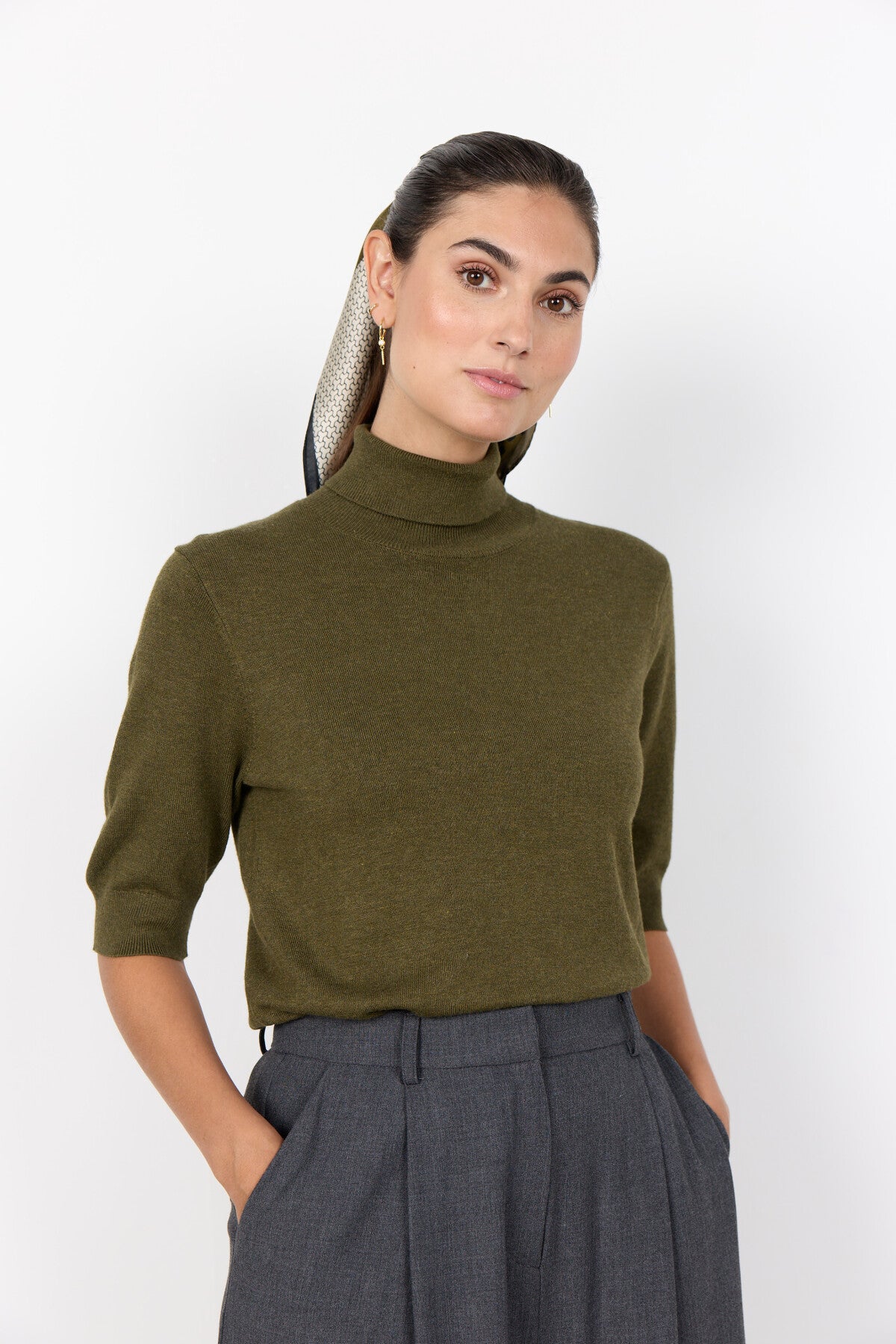 SC-DOLLIE 740 Pullover Mørkegrøn