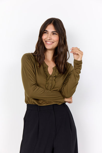 SC-MARICA 339 Bluse Mørkegrøn