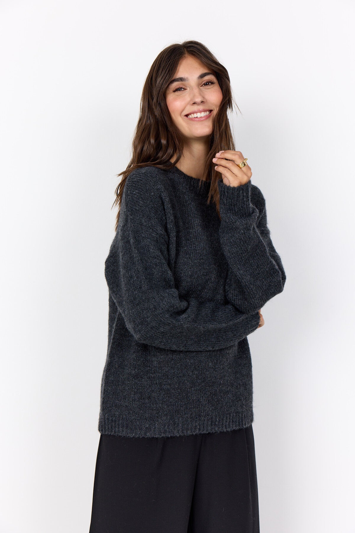 SC-GUNNA 1 Pullover Mørk grå