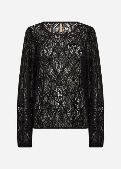 SC-VAHIDA 2 Bluse Sort