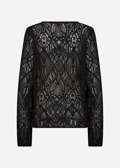 SC-VAHIDA 2 Bluse Sort
