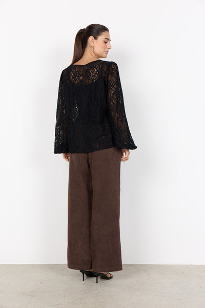 SC-VAHIDA 2 Bluse Sort