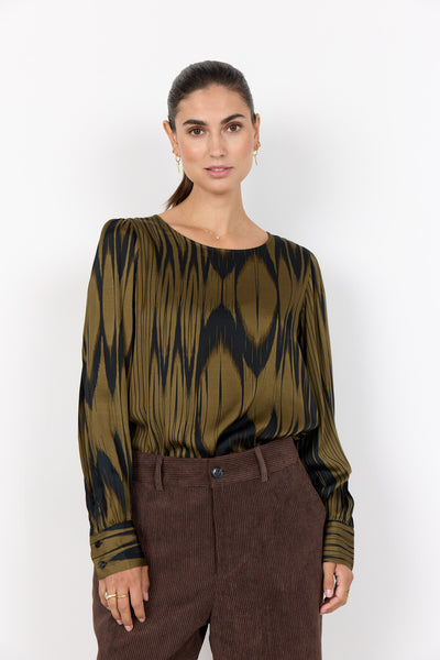 SC-VARISSA 1 Bluse Mørkegrøn