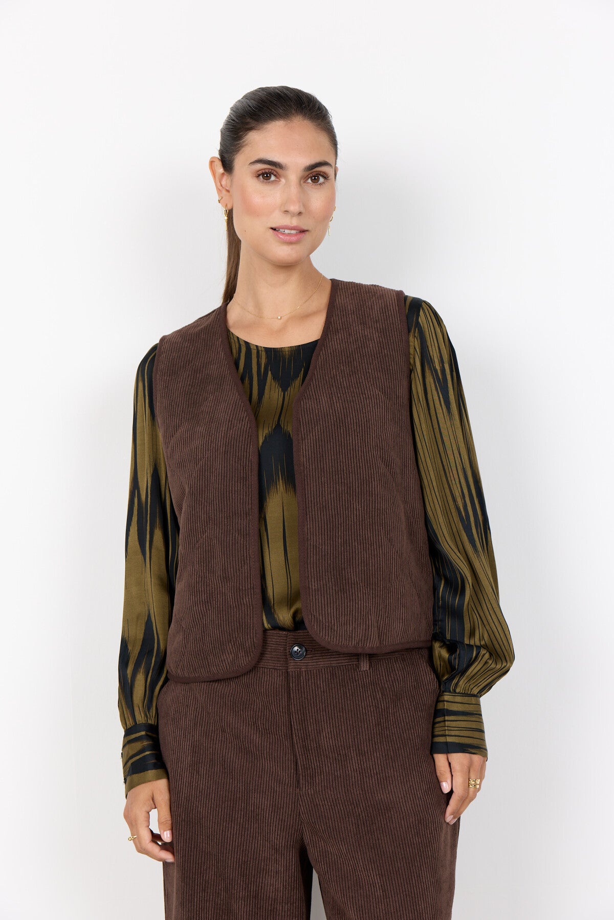 SC-BINDI 17 Vest Mørk brun