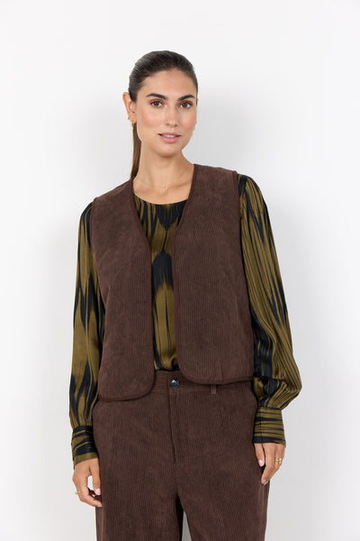 SC-BINDI 17 Vest Mørk brun