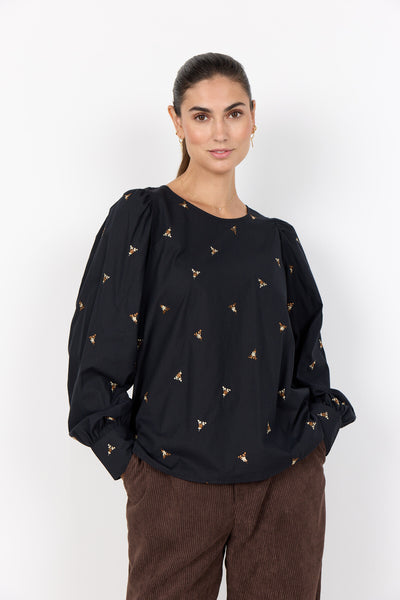 SC-VIBEN 2 Bluse Sort