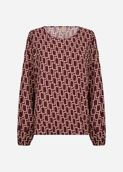 SC-VARLA 1 Bluse Bordeaux