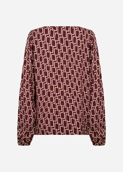 SC-VARLA 1 Bluse Bordeaux