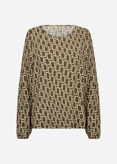 SC-VARLA 1 Bluse Mørkegrøn